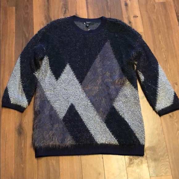 Weekend Max Mara Sweaters - Weekend Max Mara oversized Sweater Long Sleeved Color Block Med-Lg